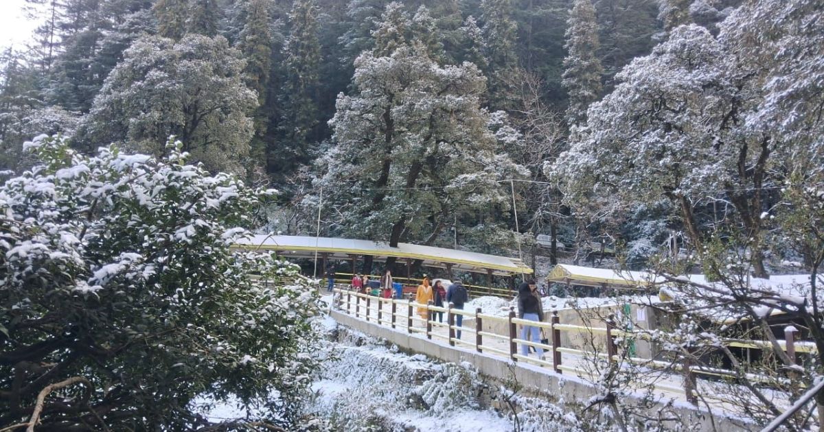 first snowfall in shimla