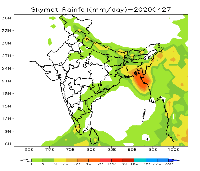 15 Days Rainfall Forecast For All The Cities And States Of India