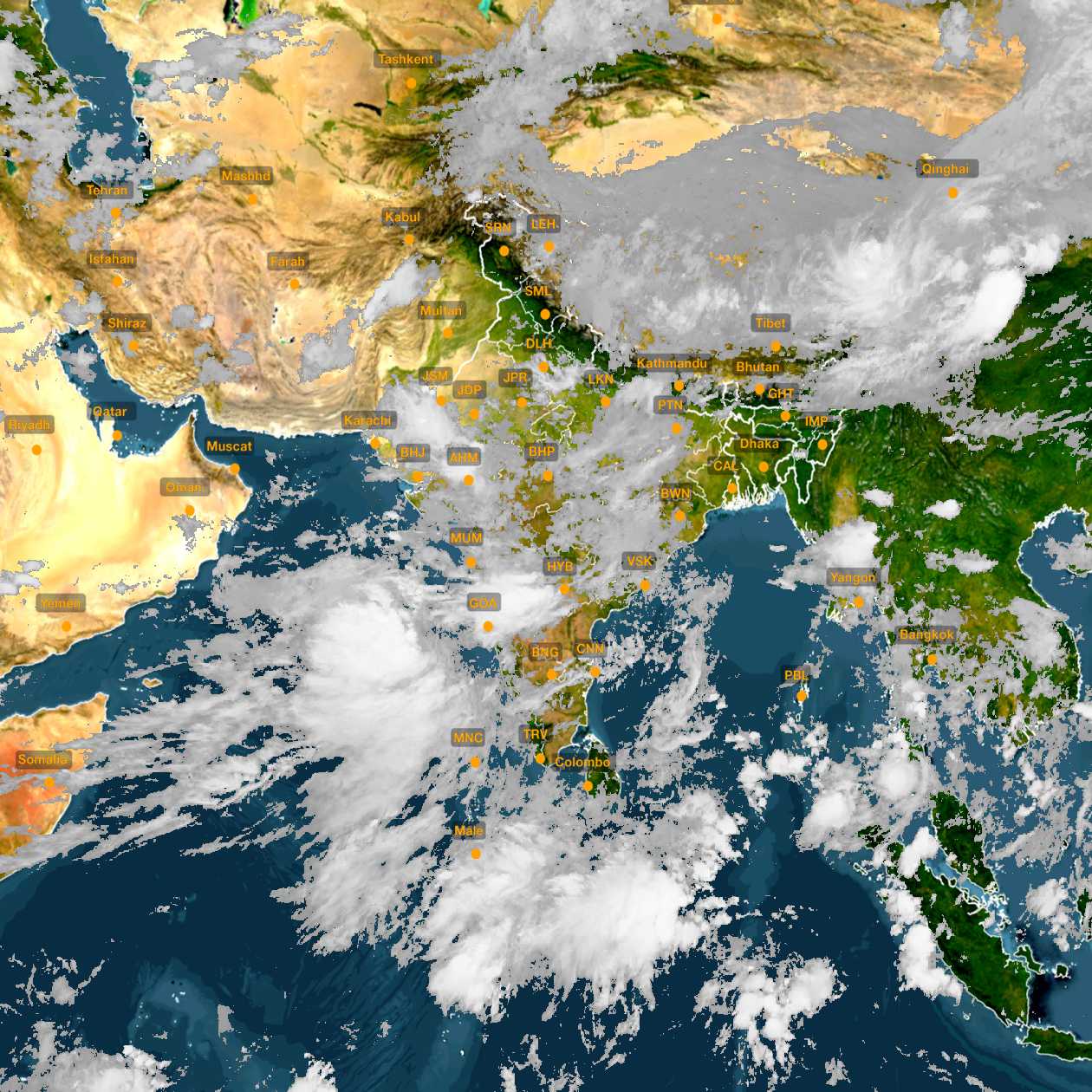 Satellite Image India 25 July 2020 00 30 
