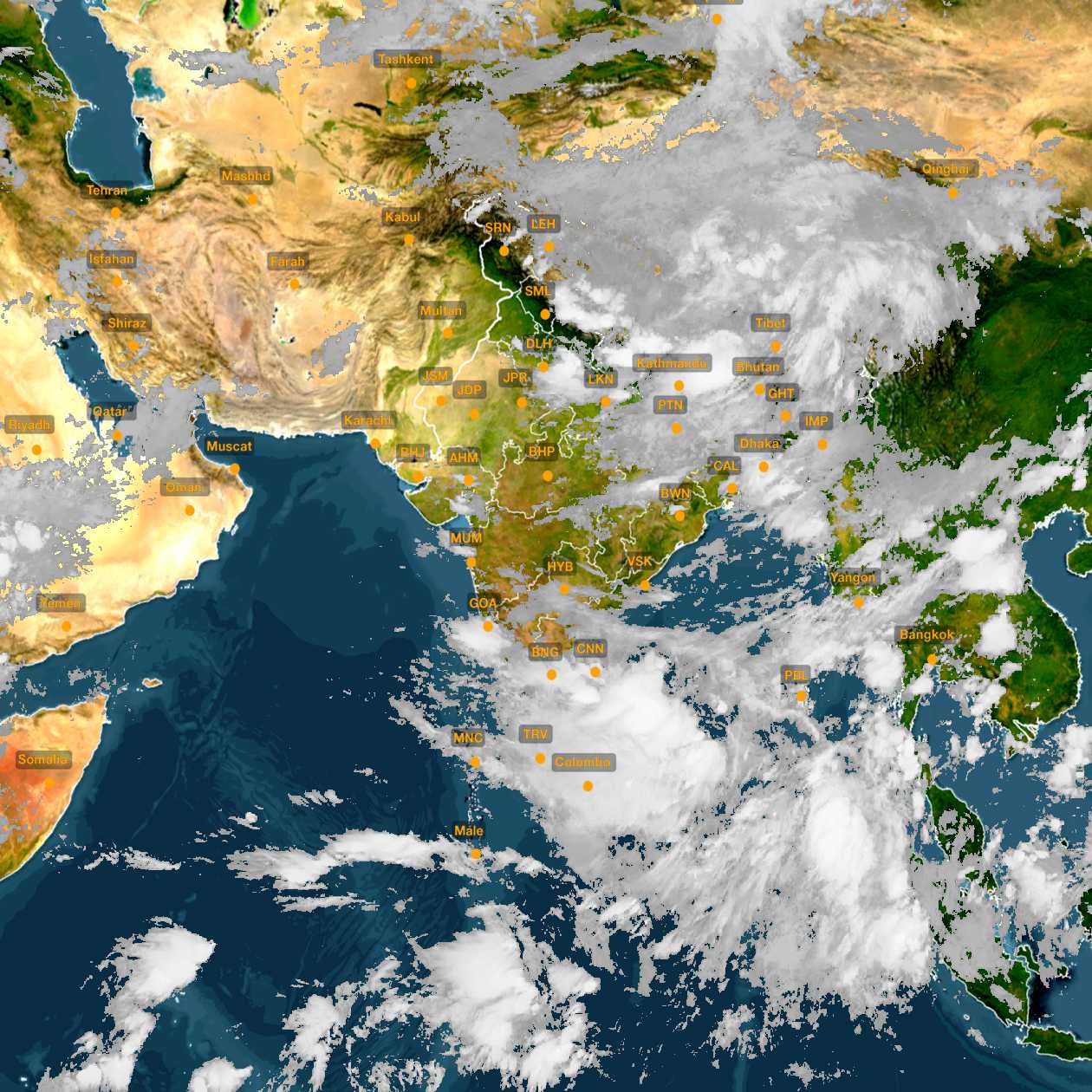 INSAT Weather Latest Satellite Images And Maps Of India