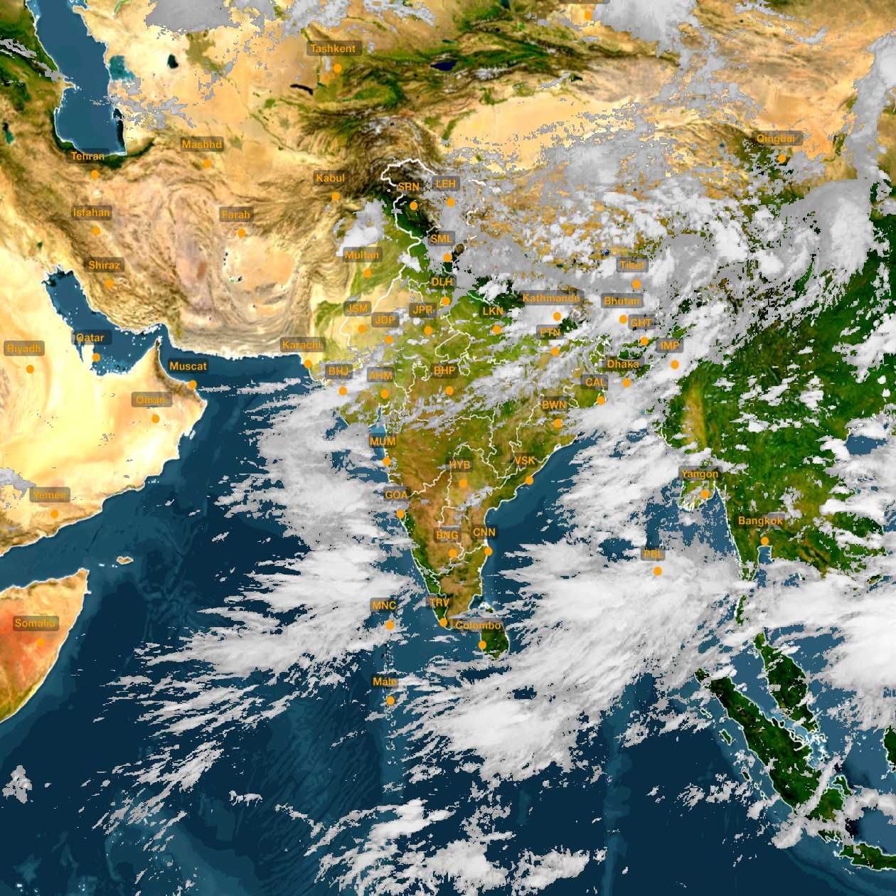 INSAT Weather: Latest Satellite Images And Maps Of India