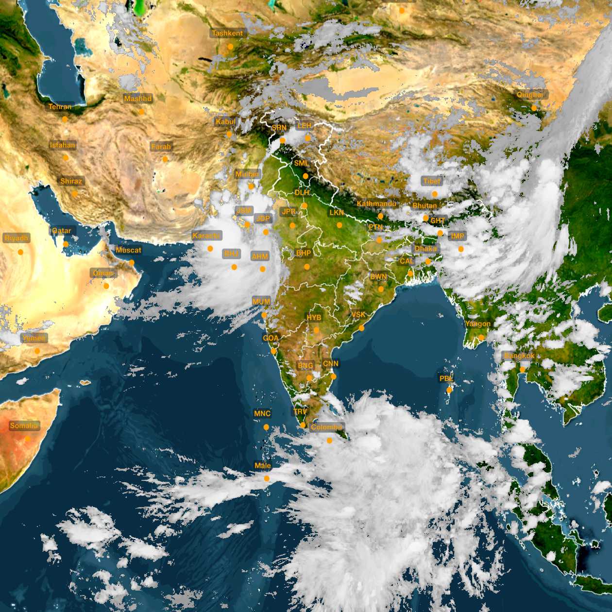 INSAT Weather: Latest Satellite Images And Maps Of India