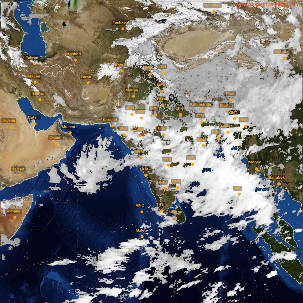 INSAT Weather: Latest Satellite Images And Maps Of India